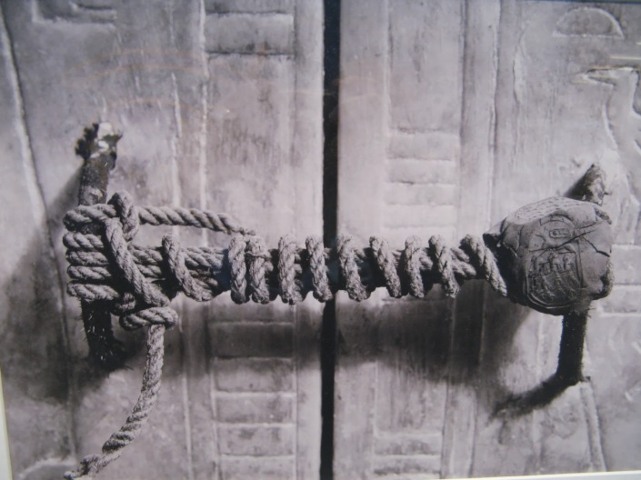 The unbroken seal on King Tut's tomb big